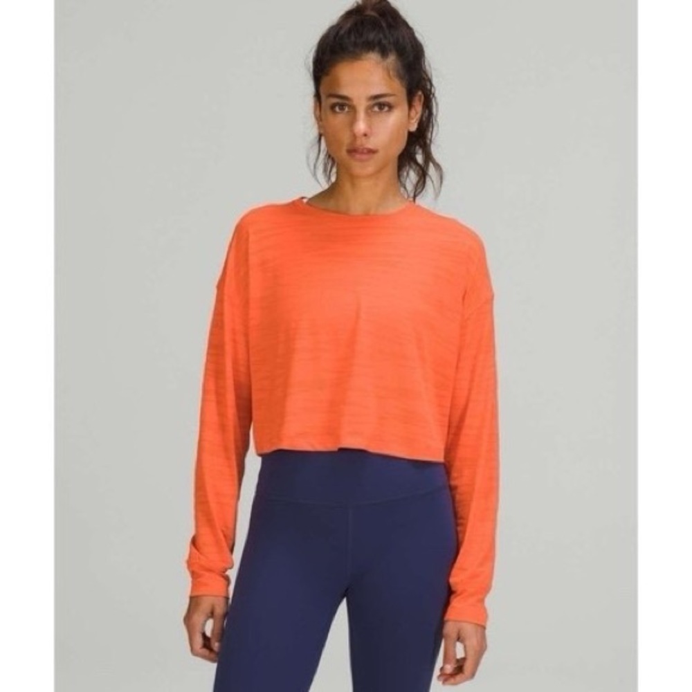 LULULEMON MUSCLE LOVE LONG SLEEVE TIGER MESH